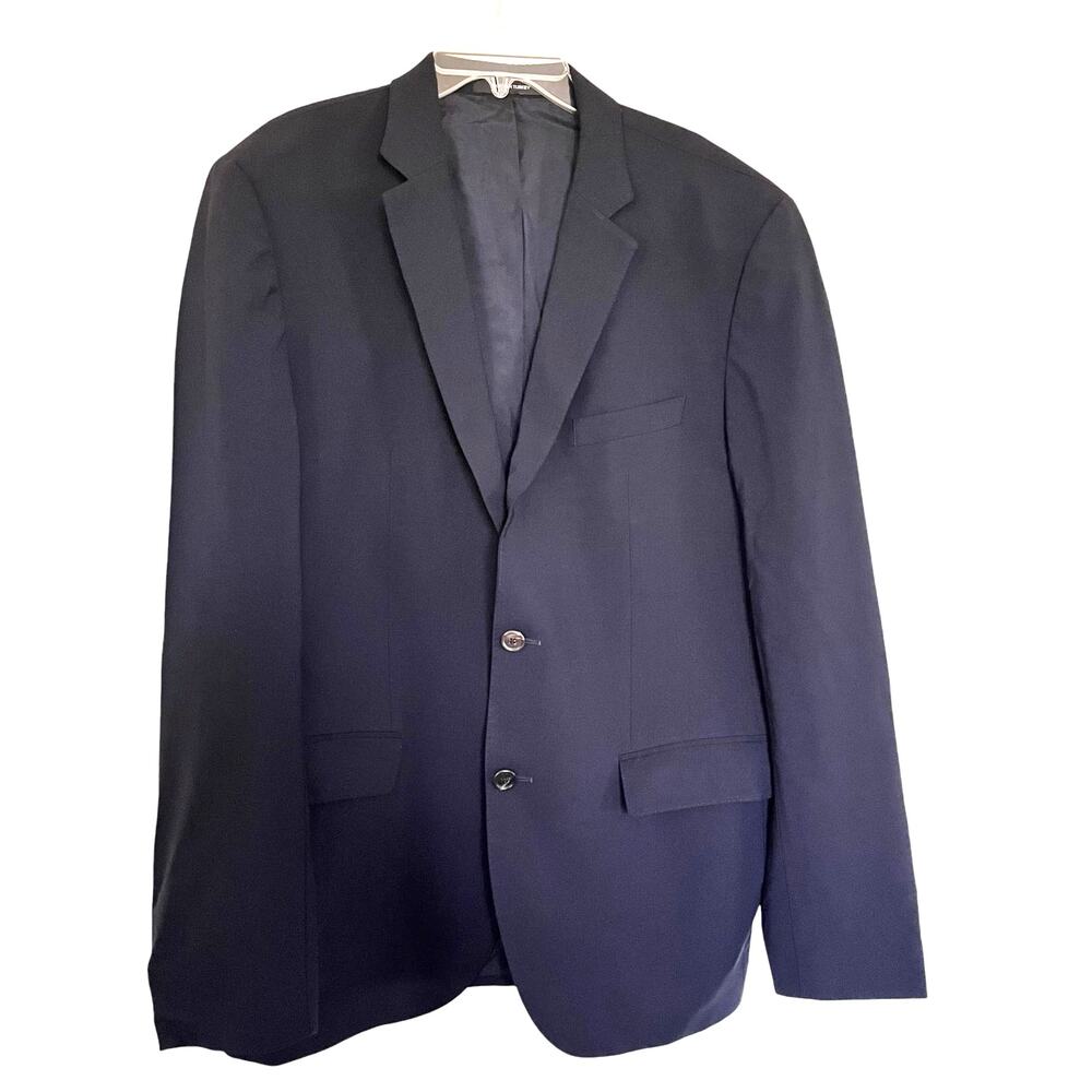 BOSS Hugo Boss The Jam75/Sharp3 Navy Blue Wool Single Breasted Blazer Jacket 40R